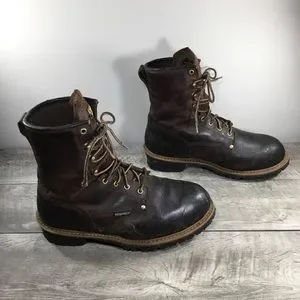 Carolina CA7821 Steel Toe Mens Leather Work Metguard Logger Waterproof Boots 12 Men main image 4
